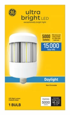 Ultra Bright LED High Intensity Discharge Light Bulb, Daylight Color, Cobb Retrofit, Medium Base, 50 Watt