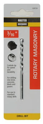 Masonry Drill Bit, 3/16 x 3 In.