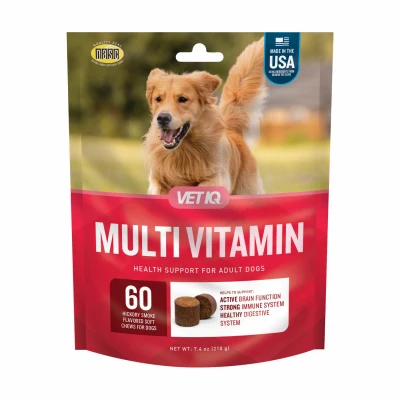 5-in-1 Dog Multivitamin, Hickory Smoke Flavor, 60-Ct.