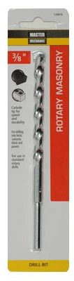 Masonry Drill Bit, Extra Length, 3/8 x 6 In.