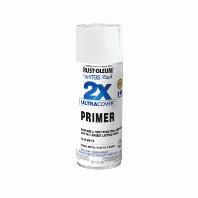 Painter's Touch 2x Ultra Cover Flat White Spray Primer 12 Oz