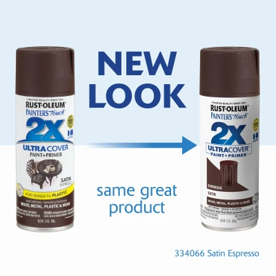 Painter's Touch 2X Satin Espresso Spray Paint, 12 Ounce Can