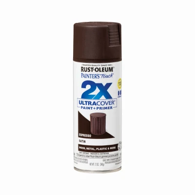 Painter's Touch 2X Satin Espresso Spray Paint, 12 Ounce Can