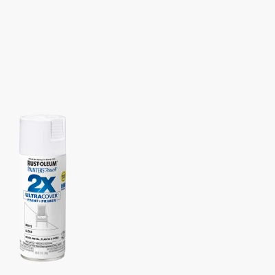 Painter's Touch 2X Spray Paint, Gloss White, 12 oz.