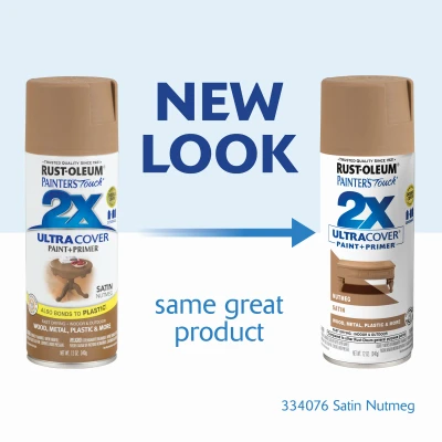 Painter's Touch 2x Ultra Cover 12 Oz. Satin Spray Paint, Nutmeg