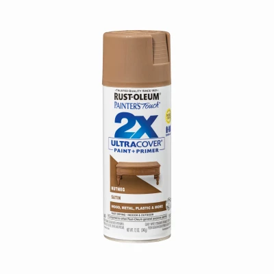 Painter's Touch 2x Ultra Cover 12 Oz. Satin Spray Paint, Nutmeg