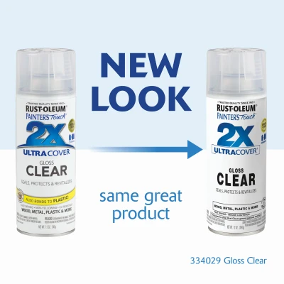 Painter's Touch 2X Spray Paint, Gloss Clear, 12-oz.