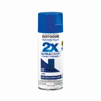 Painter's Touch 2x Ultra Cover 12 Oz. Gloss Deep Blue Spray Paint