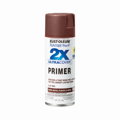 Painter's Touch 2x Ultra Cover Flat Red Spray Paint Primer 12 Oz