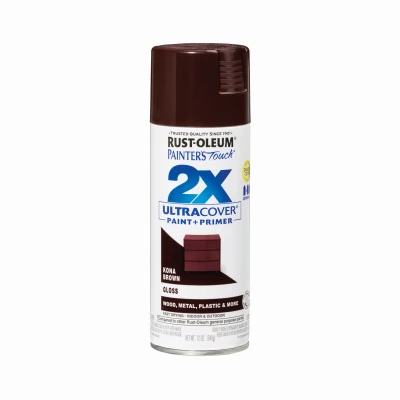 Painter's Touch 2x Ultra Cover 12 Oz. Gloss Spray Paint, Kona Brown