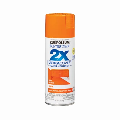 Painter's Touch 2X Gloss Real Orange Spray Paint 12 Ounce Can