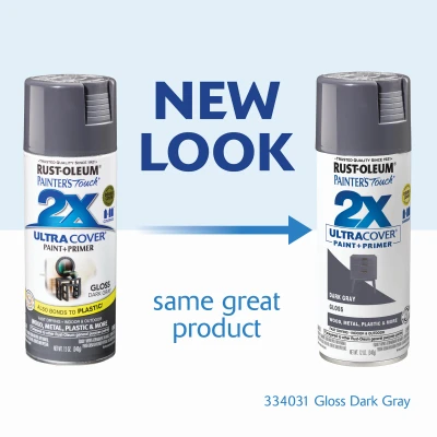 Painter's Touch 2x Ultra Cover 12 Oz. Gloss Dark Gray Spray Paint