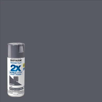 Painter's Touch 2X Spray Paint, Gloss Dark Gray, 12-oz.