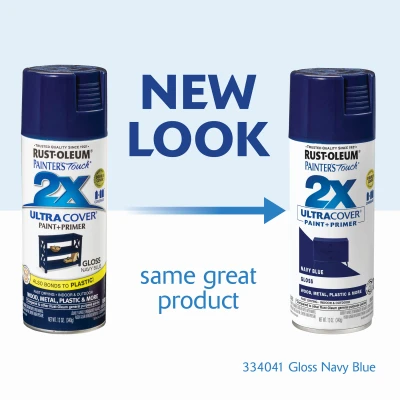 Painter's Touch 2x Ultra Cover 12 Oz. Gloss Navy Blue Spray Paint