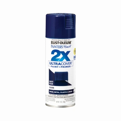 Painter's Touch 2x Ultra Cover 12 Oz. Gloss Navy Blue Spray Paint