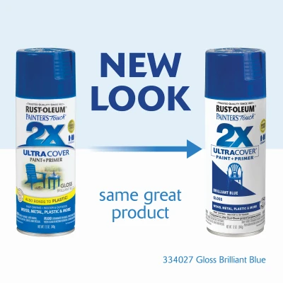 Painter's Touch 2x Ultra Cover 12 Oz. Gloss Brilliant Blue Spray Paint