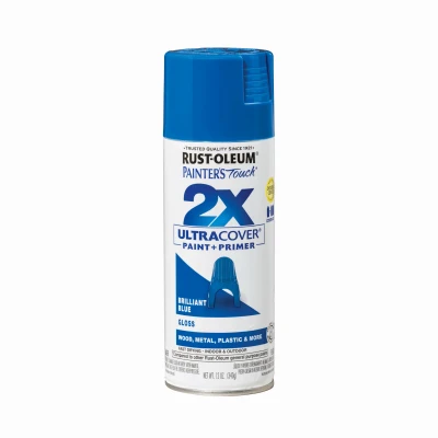 Painter's Touch 2x Ultra Cover 12 Oz. Gloss Brilliant Blue Spray Paint