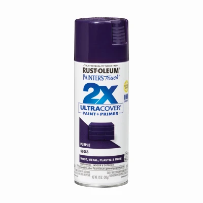 Painter's Touch 2X Spray Paint, Gloss Purple, 12-oz.