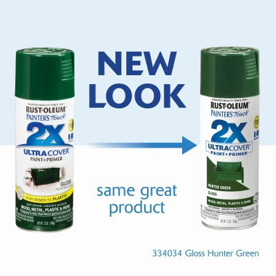 Painter's Touch 2x Ultra Cover 12 Oz. Gloss Hunter Green Spray Paint
