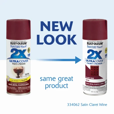 Painter's Touch 2x Ultra Cover 12 Oz. Satin Claret Wine Spray Paint