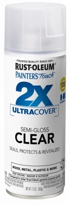 Painter's Touch 2x Ultra Cover 12 Oz. Semi-gloss Clear Spray Paint