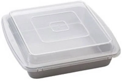 9x9-inch Covered Brownie Pan - Heavyweight Steel Construction With 5 Year Warranty