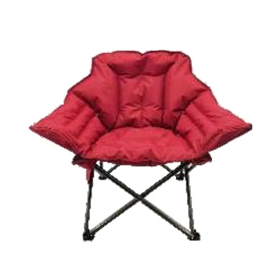 Heated Alternative Club Chair With Cupholder, Rechargeable Battery, Red/gray