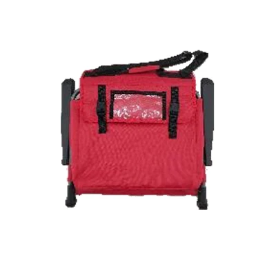 Heated Stadium Seat with Red Fabric Cover, Battery Not Included