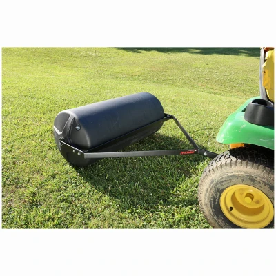 Poly Lawn Tractor Lawn Roller, 18 Inch by 36 Inch, Durable Plastic Construction