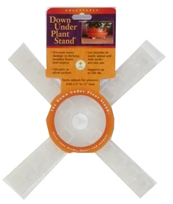 Down Under Plant Stand, Clear, 12-In.