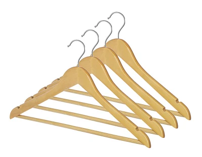 Wood Suit Hangers, 4-Pk.