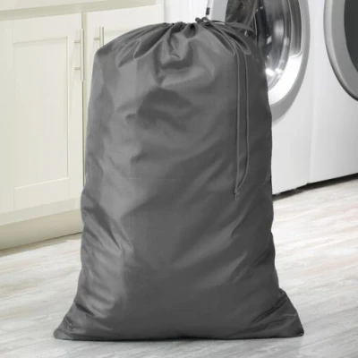 Dura-Clean Heavy-Duty Polyester Laundry Bag with Drawstring Closure