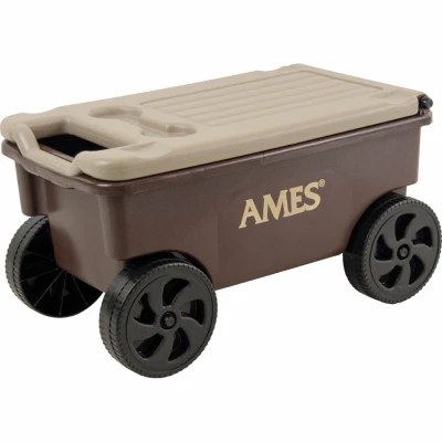 Lawn Buddy Painter's Storage Cart, Flip Up Lid/Seat