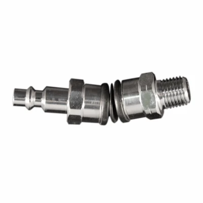 M-Style Swivel Hose Air Tool Fitting with Variable Angle, 1/4 Inch Male National Pipe Thread