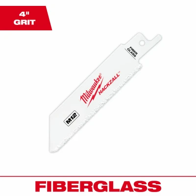 Hackzall Fiberglass-Cut Reciprocating Saw Blade, Bi-Metal, 4 In., 3-Pk.