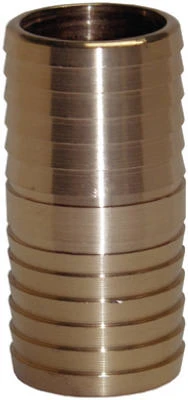 Yellow Brass Insert Coupling, Barbed End, Lead Free, 1.5 Inch - Model Ic150nl