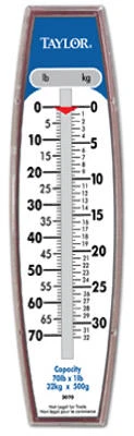 Industrial Hanging Scale, Gauge, 70-Lb. Capacity