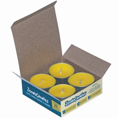 Citronella Candles for ZendoZones Burners, 4-Pk.