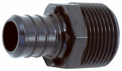 Pex Pipe Adapter, Lead-Free, 1/2 Barb x 1/2 In. MPT, 10-Pk.