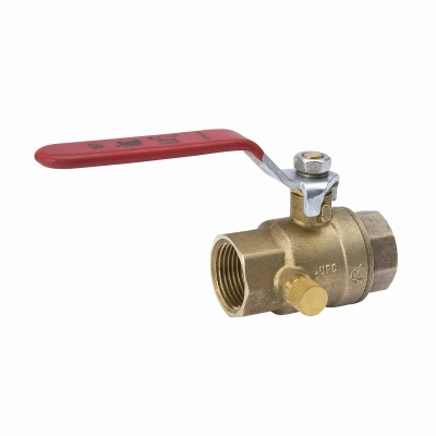 119-2-12-12 0.5 In. Lead Free Brass Stop & Waste Ball Valve