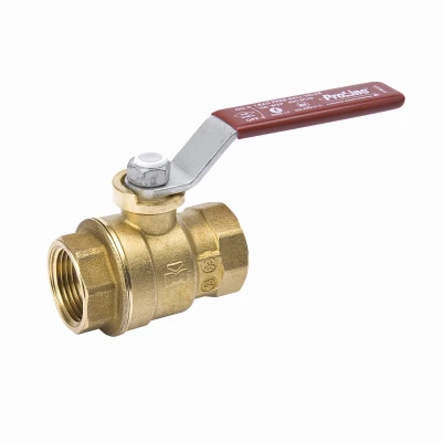 Full Port Ball Valve, Lead Free, Forged Brass, 1/4 In. FPT
