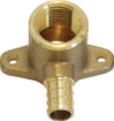 Drop Ear Pipe Elbow, Lead Free, 1/2 Brass Pex Barb x 1/2 In. FPT