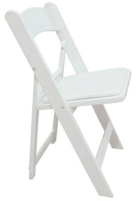 White Resin Folding Chair, Model 2302 - Durable And Lightweight Design