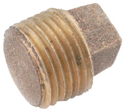 Pipe Plug Fitting, Lead Free Brass, 1/8 In.