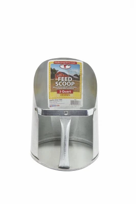 Galvanized Feed Scoop, 3 Qt.