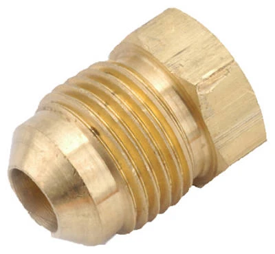 Brass Flare Plug, Lead Free, 3/8 In.