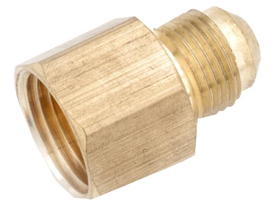 Pipe Fitting, Flare Connector, Lead Free Brass, 3/8 Flare x 3/4 In. FPT