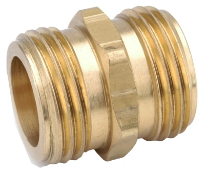 Brass Hose Adapter, 3/4 Inch, Durable and Corrosion Resistant