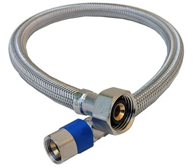 Faucet Connector, Stainless-Steel, 3/8 In. Compression x 1/2 In. Female Iron Pipe x 20 In.