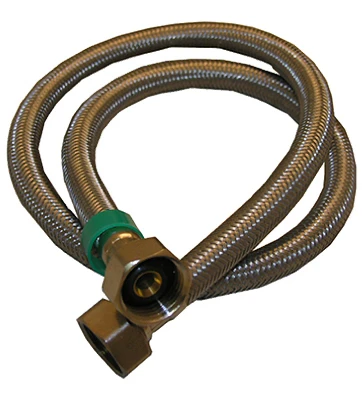 Faucet Connector, Stainless-Steel, 1/2 In. Iron Pipe Size x 1/2 In.Iron Pipe x 36 In.